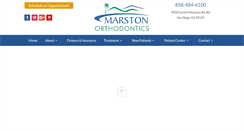 Desktop Screenshot of marstonorthodontics.com