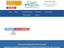 Tablet Screenshot of marstonorthodontics.com